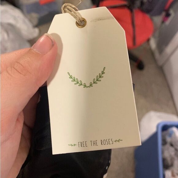 Free The‎ Roses Large New Black Floral Mini Dress - Picture 8 of 10